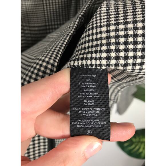 Theory Womens Clothing Lauret Portland Glen Check Top Workwear Classic Timeless - Picture 11 of 13
